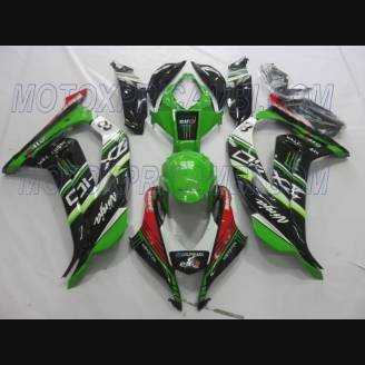 Carene stradali in abs verniciate compatibili con Kawasaki ZX10R 2016 - 2020 - MXPCAV6928