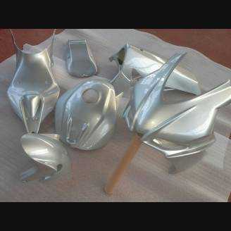 Painted Race Fairings Aprilia RSV4 2015 - 2020 in 2 Colours like the picture + stickers for free Grey - MXPCRV6936