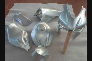 Painted Race Fairings Aprilia RSV4 2015 - 2020 in 2 Colours like the picture + stickers for free Grey - MXPCRV6936