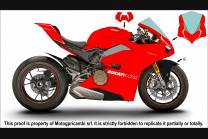 Lackierte Straße Verkleidung auf ABS kompatibel mit Ducati Panigale V4 V4S 2018 - 2019 - MXPCAV7278