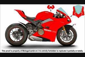 Painted street fairings in abs compatible with Ducati Panigale V4 V4S 2018 - 2019 - MXPCAV7278