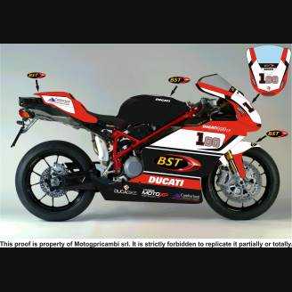 Lackierte Rennverkleidung Ducati 749 999 2003 2004 - MXPCRV7350