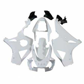 Complete and unpainted fairing in abs with front fender 