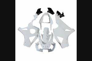 Complete and unpainted fairing in abs with front fender 