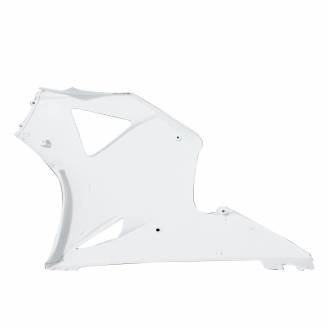 Complete and unpainted fairing in abs with front fender 