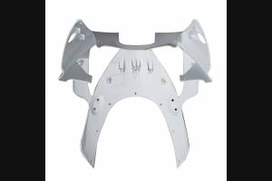 Complete and unpainted fairing in abs with front fender 