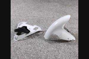 Complete and unpainted fairings with front fender INJ 