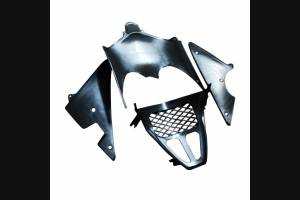 Complete and unpainted fairings in abs with front fender 