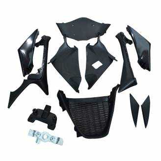 Complete and unpainted fairings in abs with front fender 