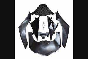 Complete and unpainted fairings in abs with front fender 