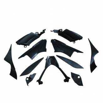 Complete and unpainted fairing in abs with front fender INJ 