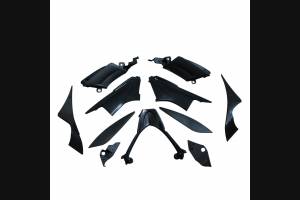 Complete and unpainted fairing in abs with front fender INJ 