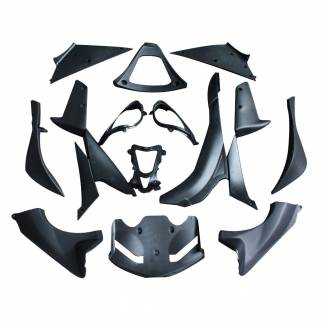 Complete and unpainted fairings in abs with front fender INJ 
