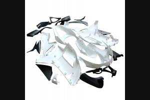 Complete and unpainted fairings in abs with front fender INJ 