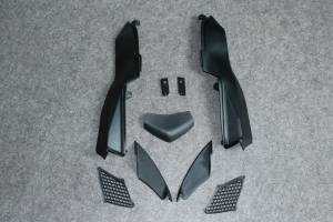 Complete and unpainted fairings with front fender 