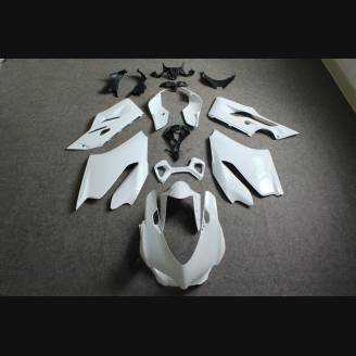 Complete and unpainted fairings in abs with front fender INJ 