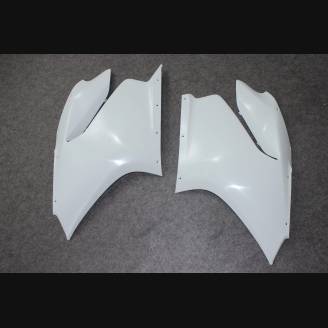 Complete and unpainted fairings in abs with front fender INJ 