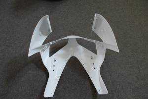 Carene abs complete di parafango da verniciare