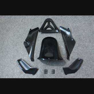 Complete and unpainted fairing in abs with front fender INJ 