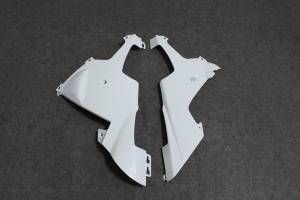 Complete and unpainted fairing in abs without front fender INJ 