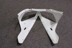 Complete and unpainted fairing in abs without front fender INJ 