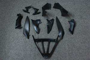 Complete and unpainted fairing in abs without front fender 