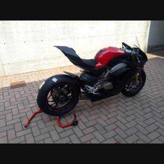 Complete and painted fairings in abs Ducati Panigale V4 for Akrapovic exhaust DUCV4BL