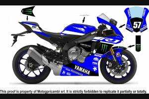 Verkleidungen Lackiert Yamaha R1 2015 - 2018 YAMR17 MSTBZ
