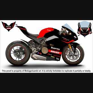 carenado ABS barnizado carrettera Ducati Panigale V4 para escape Akrapovic DUCV4BR