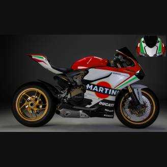 Complete and painted fairings in abs Ducati 1299 Panigale DU12 MTRRED