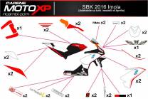 Sticker set compatible with Aprilia RSV4 2009 - 2014 - MXPKAD8027