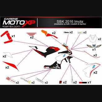 Kit Autocollants compatible avec Aprilia RSV4 2009 - 2014 - MXPKAD8027