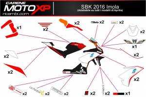 Sticker set compatible with Aprilia RSV4 2015 - 2020 - MXPKAD8056