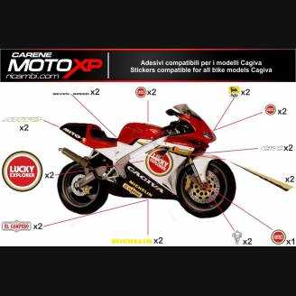 Sticker set compatible with Cagiva Mito EV. 1994 - 2007 - MXPKAD8339