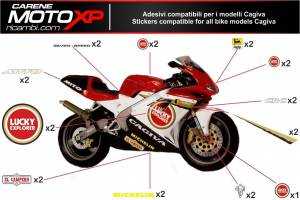 Kit adesivi compatibile con Cagiva Mito EV. 2008 - 2012 - MXPKAD8342