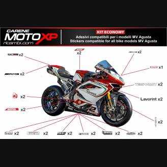 Kit Autocollants compatible avec MV Agusta F4 1000 2010 - 2020 - MXPKAD8346