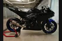 Complete and painted fairings Black without Stickers