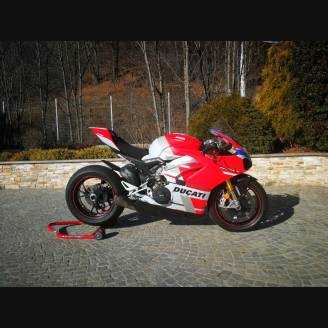 carenado ABS barnizado carrettera Ducati Panigale V4 para escape Akrapovic DUCV4 CSSP