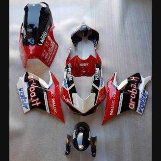 Complete and painted fairings with back seat Neoprene seat DUCV4AR17