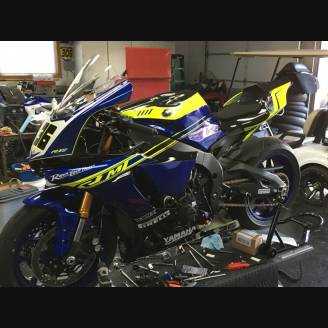 Carenage Racing Peint Yamaha R1 2015 - 2019 + crochets rapides gratuit -MXPCRV11796