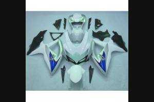Complete and painted fairings in abs WHITE BLACK 