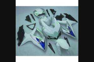 Complete and painted fairings in abs WHITE BLACK 