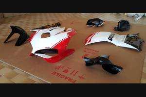 Complete Racing Ducati 959 1299 Panigale and painted fairings with back seat original seat 90th anniversary