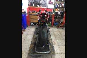 Complete and painted fairings in abs Ducati Panigale V4 for Akrapovic exhaust DUCV4 SB19