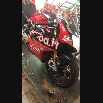Carénages ABS peinture strett Ducati Panigale V4 pour Akrapovic Échappement DUCV4 SB19