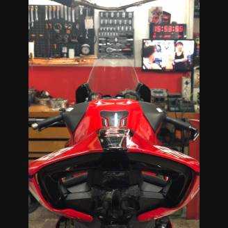 Complete and painted fairings in abs Ducati Panigale V4 for Akrapovic exhaust DUCV4 SB19