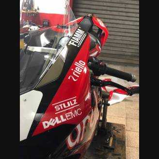 Complete and painted fairings in abs Ducati Panigale V4 for Akrapovic exhaust DUCV4 SB19