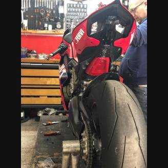 ABS Verkleidung Lackiert street Ducati Panigale V4 Akrapovic Auspuff DUCV4 SB19