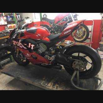 Carénages ABS peinture strett Ducati Panigale V4 pour Akrapovic Échappement DUCV4 SB19