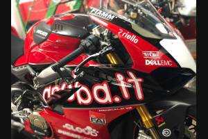 Complete and painted fairings in abs Ducati Panigale V4 for Akrapovic exhaust DUCV4 SB19